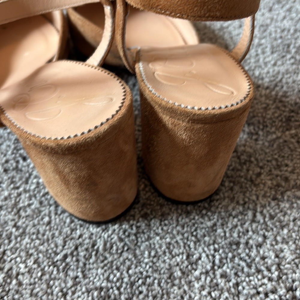 J. Crew Maisie Suede Block Heel Ankle Strap Pump - Picture 7 of 10